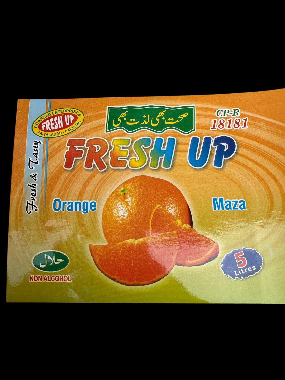 freshup orange Maza